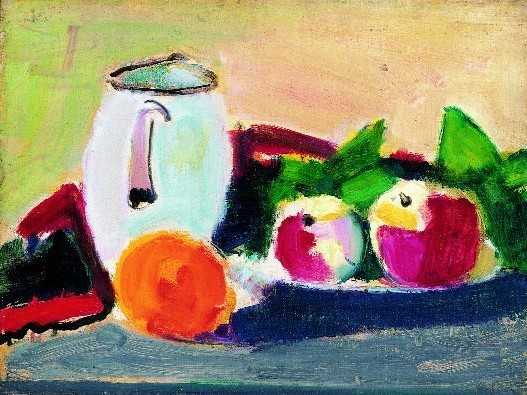 1948 Natura morta delle due mele e dell’arancio –