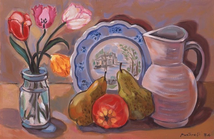 1984 - 2 Natura morta con mele e pere